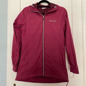 COLUMBIA fuchsia lightweight windbreaker